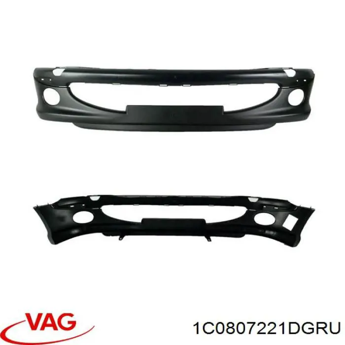 Бампер передній VAG 1C0807221DGRU