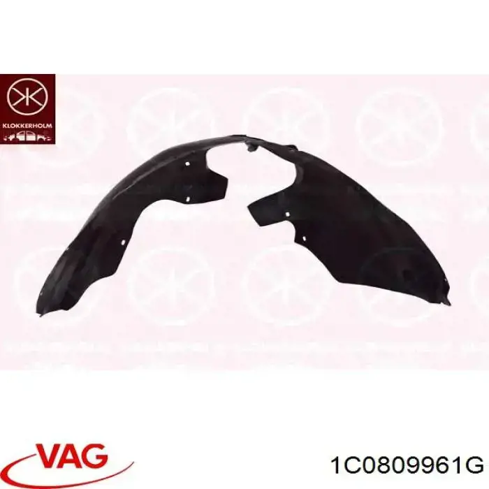1C0809961G VAG Підкрилок переднього крила, лівий