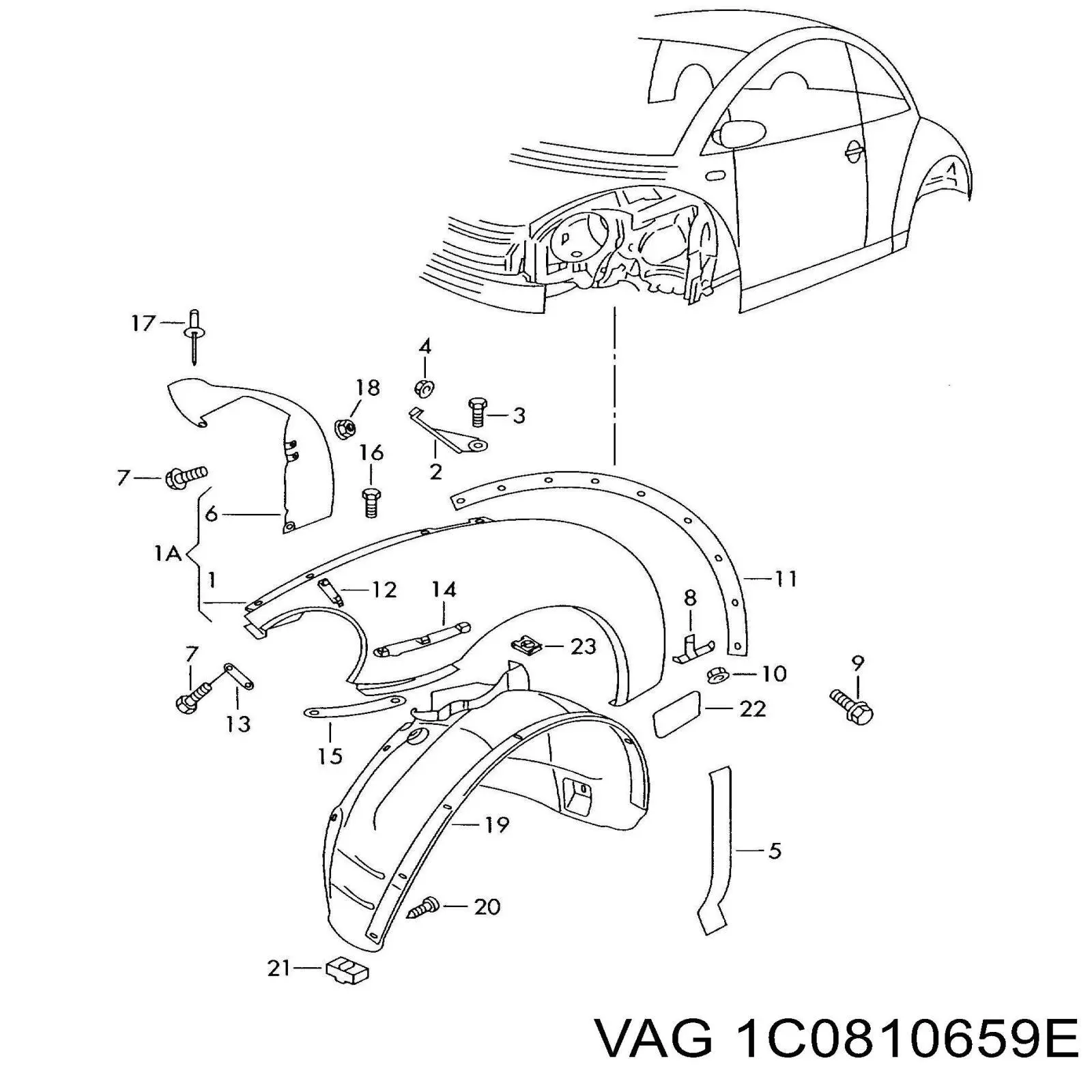  VAG 1C0810659E ціна, від 17.17 USD