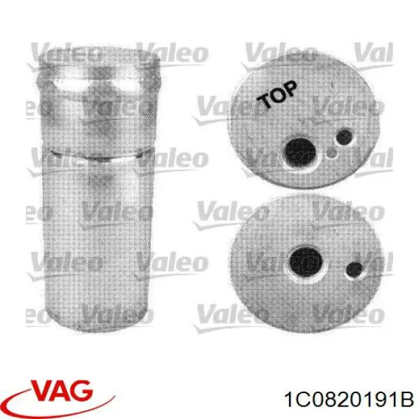 Ресивер-осушувач кондиціонера VAG 1C0820191B ціна, від 13.07 USD