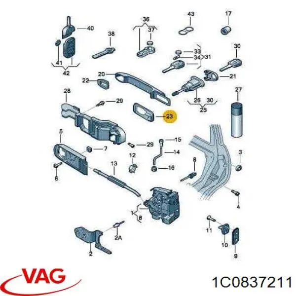 1C0837211 VAG 