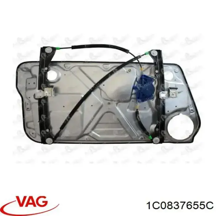 Склопідйомник передньої лівої двері 1C0837655C VAG