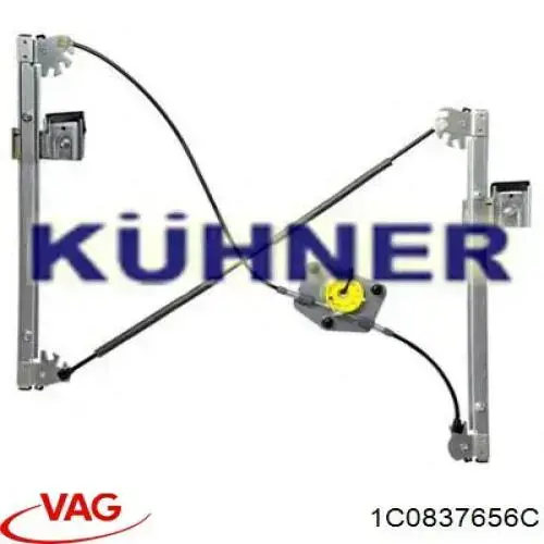 1C0837656C VAG Механізм склопідіймача дверей передніх, правих