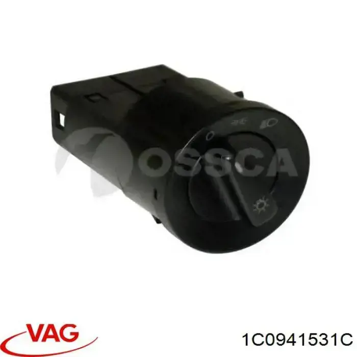 Купити 1C0941531C VAG Перемикач світла фар, на "торпеді"