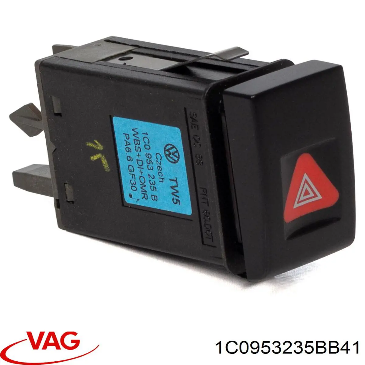 1C0953235BB41 VAG кнопка включення аварійного сигналу