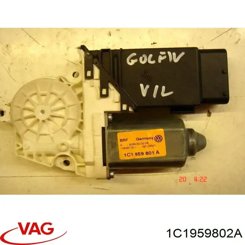 Двигун склопідіймача двері передньої, правої 1C1959802A VAG