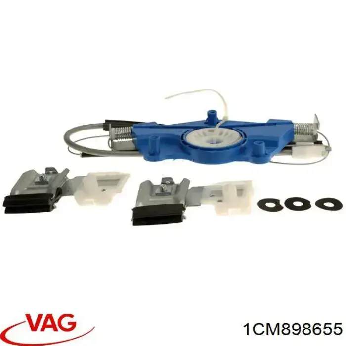 Купити 1CM898655 VAG Механізм стеклопідйомника водійських дверей