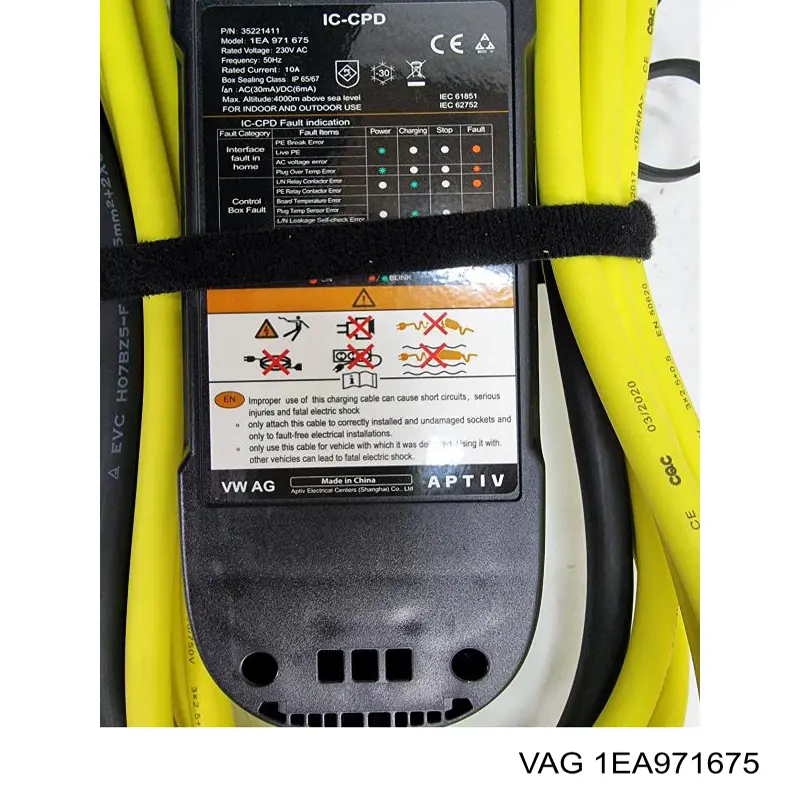 Кабель для заряджання електромобіля Renault (RVI) 296901863R ціна, від 444.11 USD