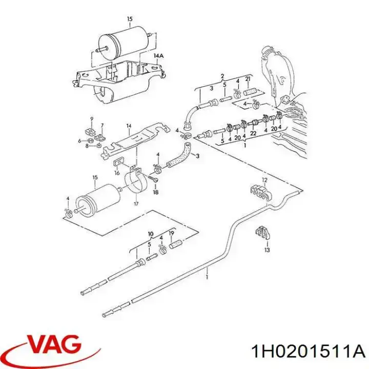 Паливний фільтр 1H0201511A VAG