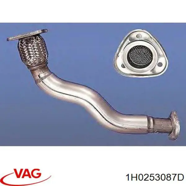 Труба приймальна (штани) глушника, передня VAG 1H0253087D ціна, від 62.50 USD