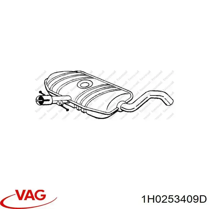 Купити 1H0253409D VAG Вихлоп