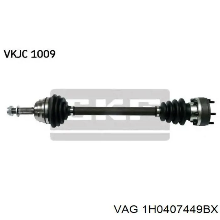 Купити 1H0407449BX VAG Ліва піввісь
