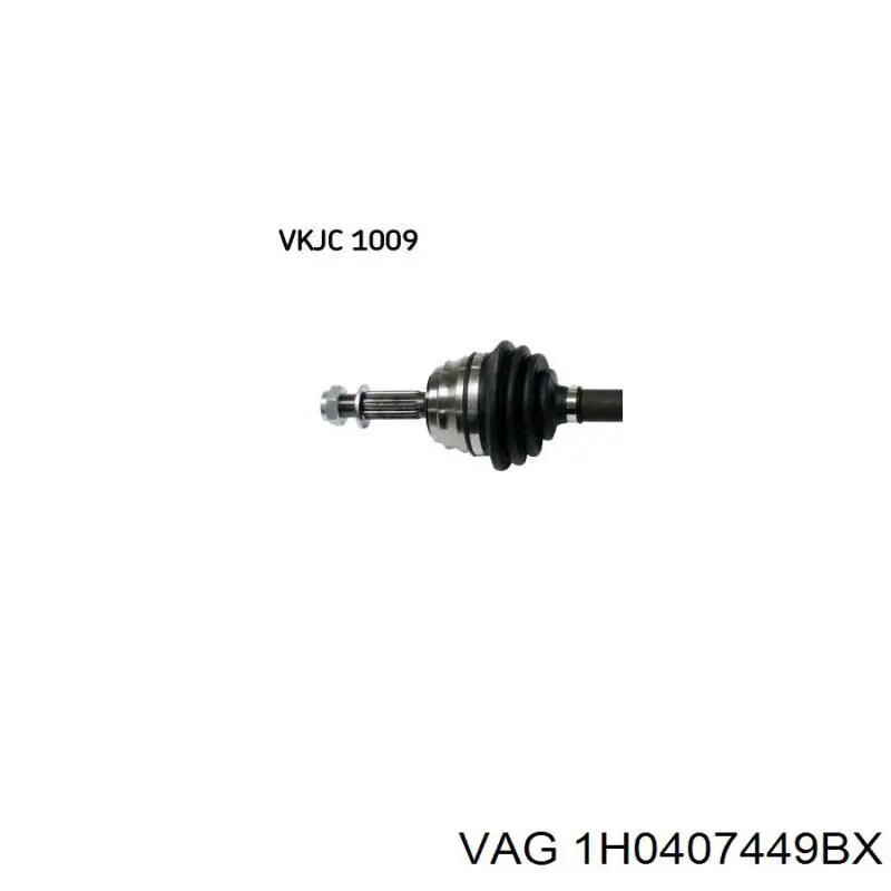 Привід передній лівий VAG 1H0407449BX ціна, від 70.55 USD