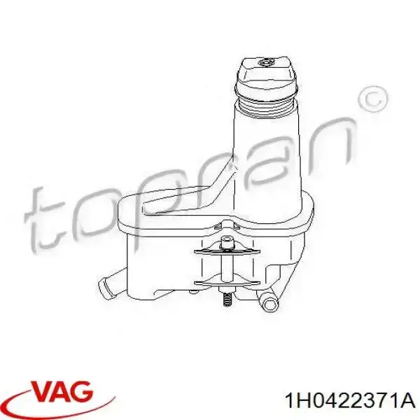 Бак масляний VAG 1H0422371A ціна, від 11.57 USD