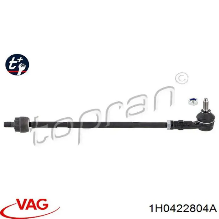 Купити 1H0422804A VAG Тяга рульова в зборі, права