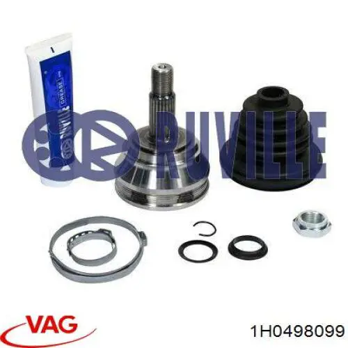 Граната колісна VAG 1H0498099 ціна, від 24.11 USD
