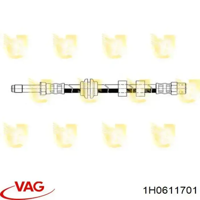 Шланг гальмівний передній VAG 1H0611701 ціна, від 6.23 USD