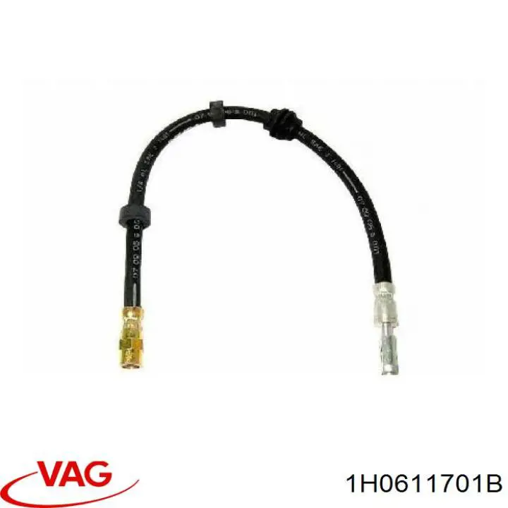 Шланг гальмівний передній VAG 1H0611701B ціна, від 5.56 USD