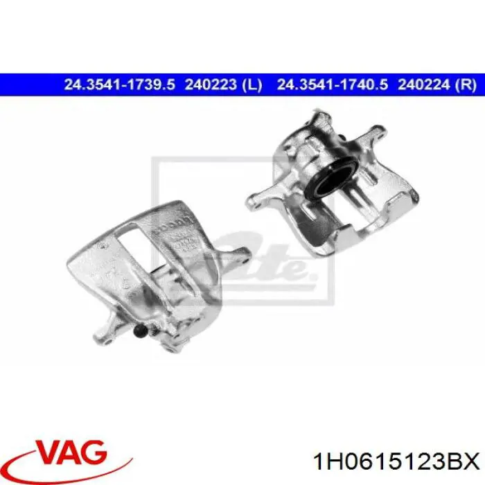 Купити 1H0615123BX VAG Супорт гальмівний передній лівий