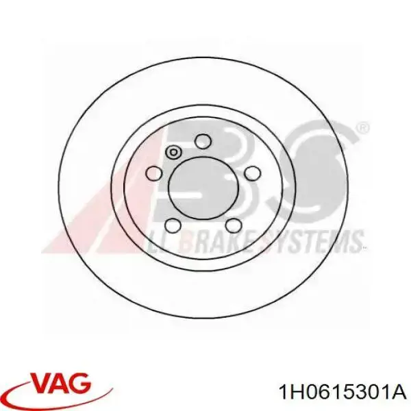 Диск переднього гальма VAG 1H0615301A ціна, від 32.00 USD