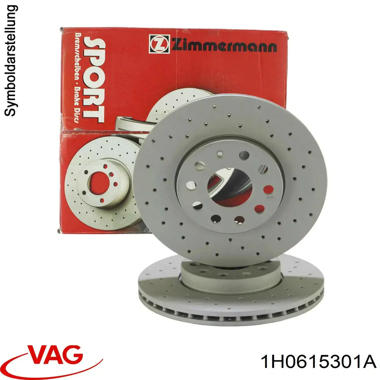 1H0615301A VAG Гальмо дискове переднє
