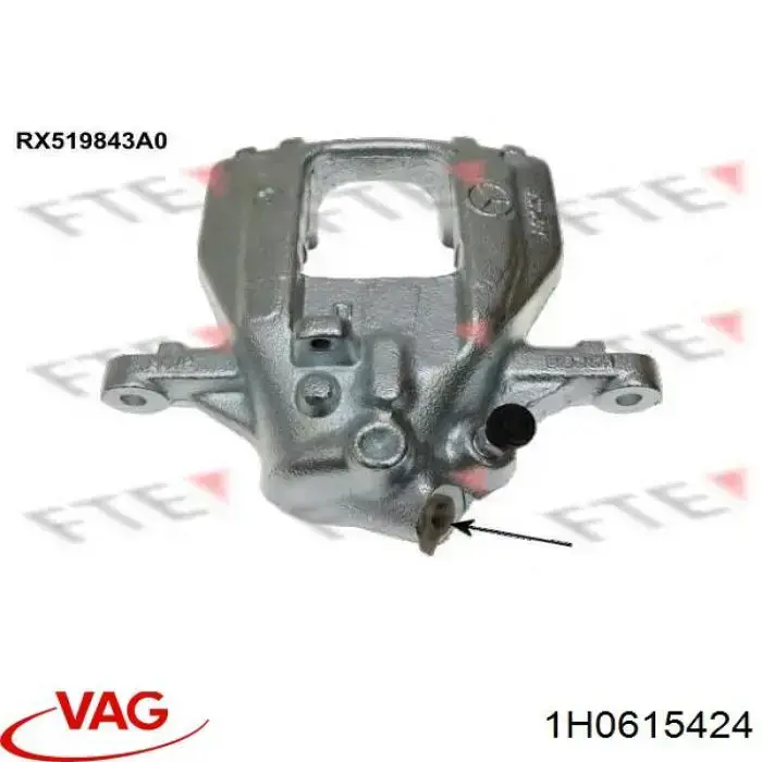 Купити 1H0615424 VAG Супорт задній правий