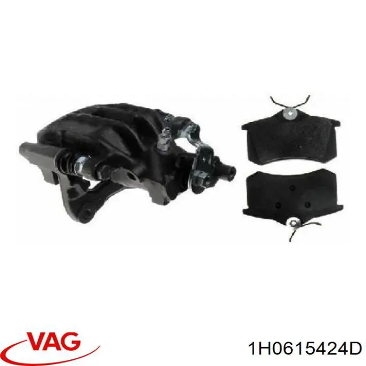 Супорт гальмівний задній правий VAG 1H0615424D ціна, від 49.63 USD