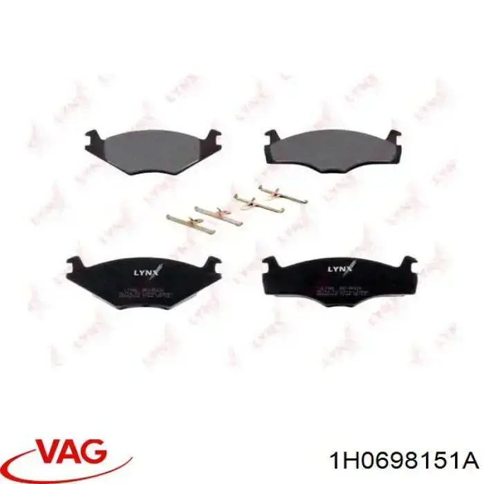 Купити 1H0698151A VAG Колодки гальмівні передні, дискові