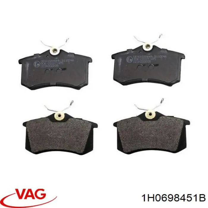 Купити 1H0698451B VAG Задні колодки