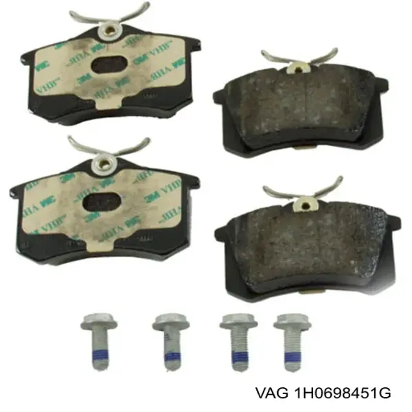 Задні гальмівні колодки 1H0698451G VAG