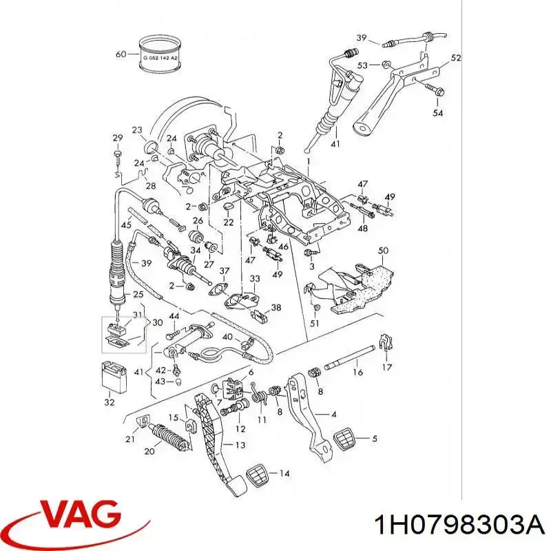 Тросик зчеплення Seat Toledo I
