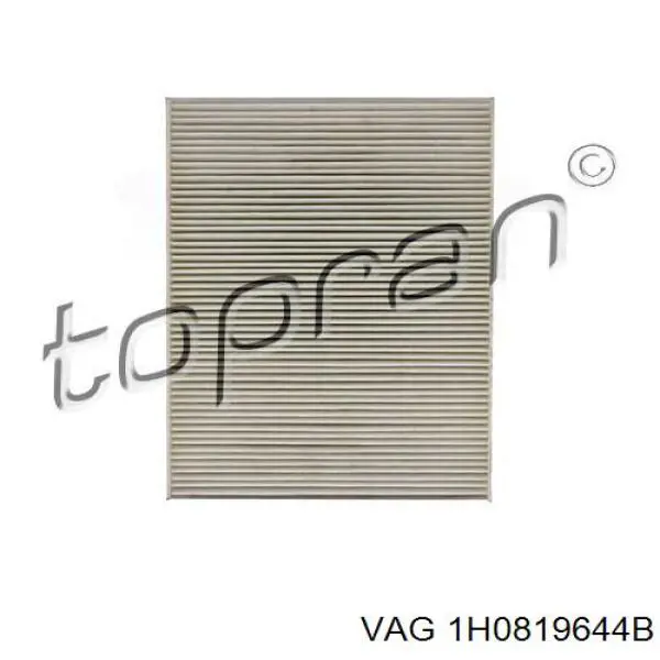 Фільтр повітряний обігрівача VAG 1H0819644B ціна, від 3.87 USD