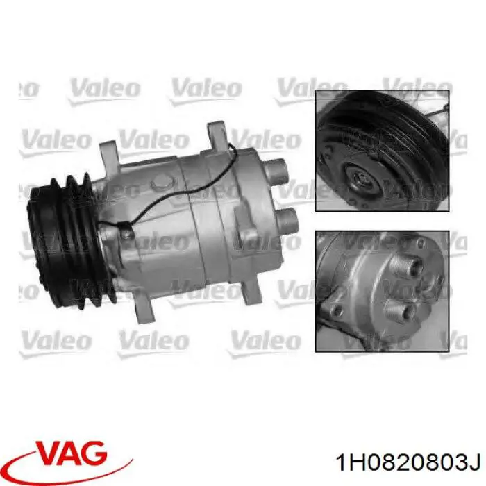 Компресор системи кондиціювання VAG 1H0820803J ціна, від 207.97 USD