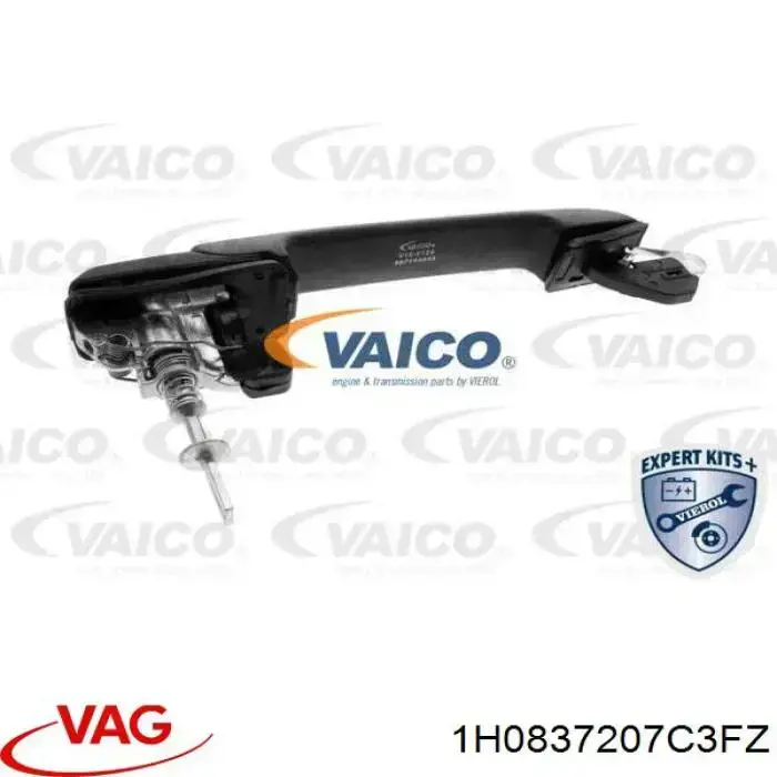 Ручка передньої двері зовнішня права VAG 1H0837207C3FZ ціна, від 9.25 USD
