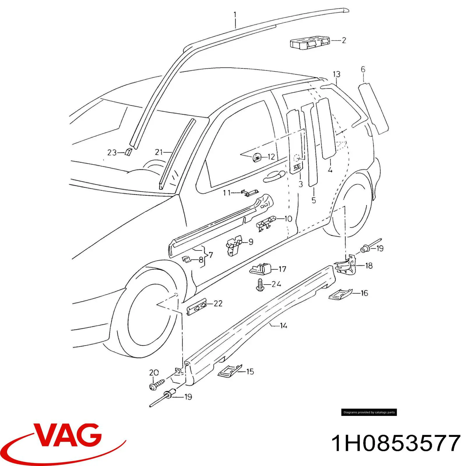  VAG 1H0853577 ціна, від 1.20 USD