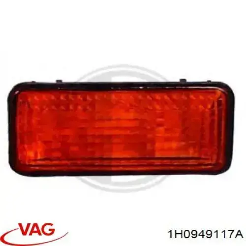 Повторювач повороту на крилі VAG 1H0949117A ціна, від 3.60 USD