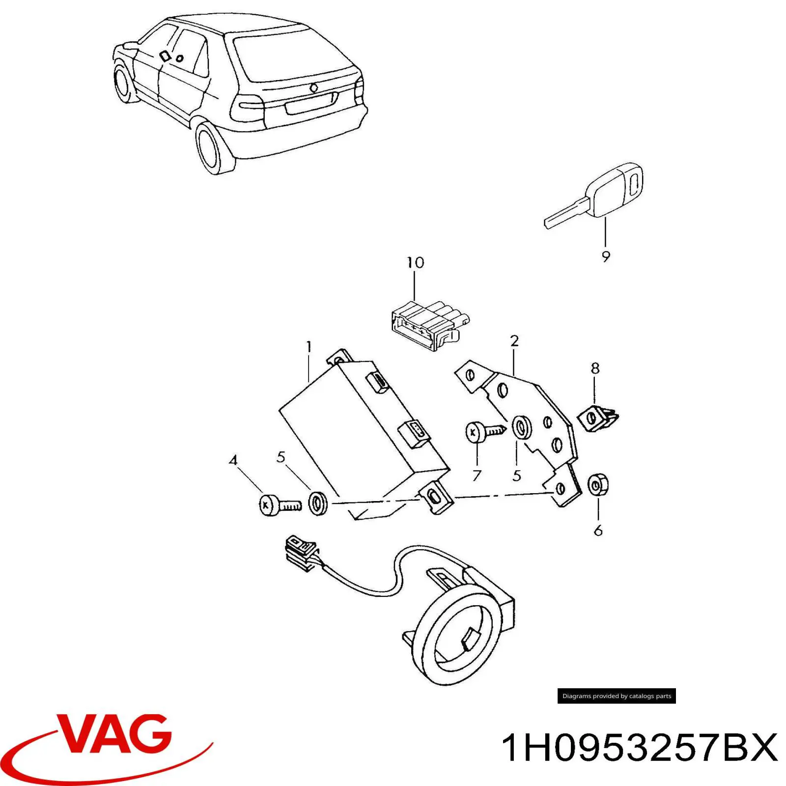 Купити 1H0953257BX VAG 