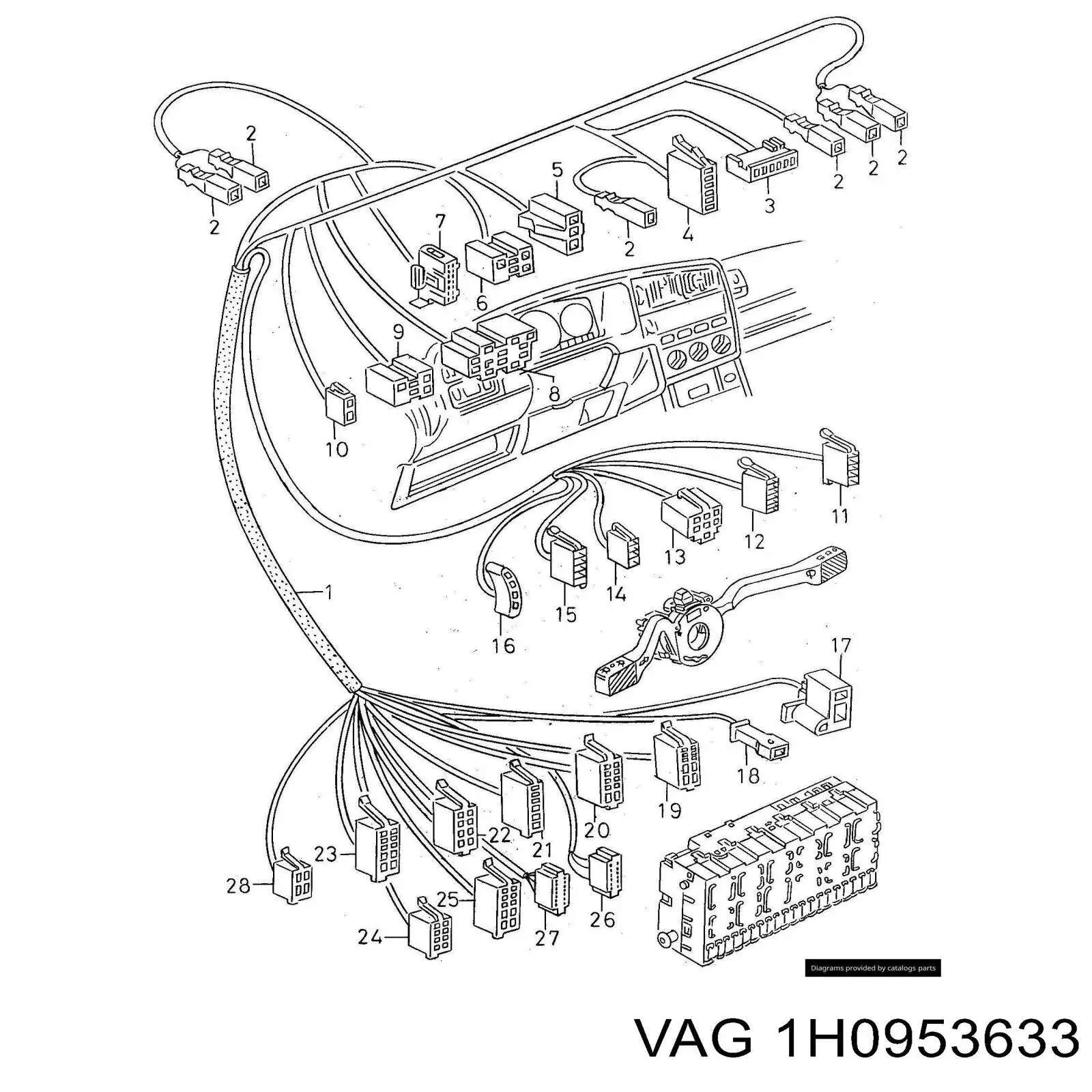  VAG 1H0953633 ціна, від 3.80 USD