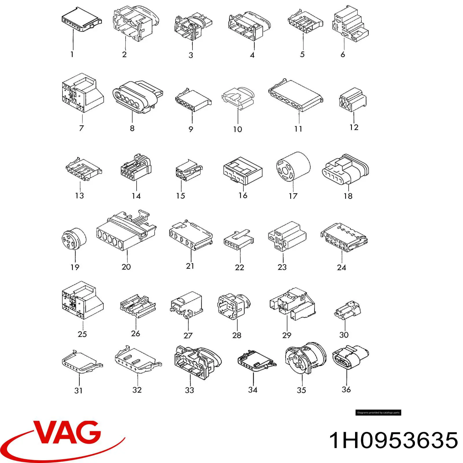  VAG 1H0953635 ціна, від 3.16 USD