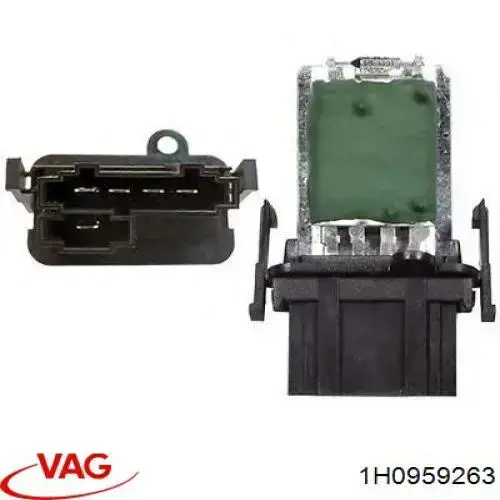 Резистор обігрівача VAG 1H0959263 ціна, від 9.05 USD