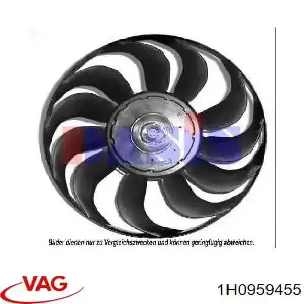Вентилятор охолодження VAG 1H0959455