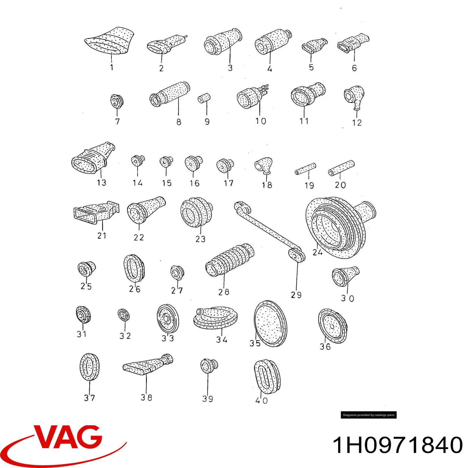  VAG 1H0971840 ціна, від 4.72 USD