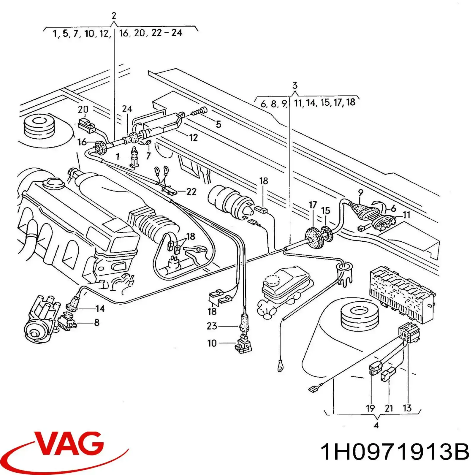  VAG 1H0971913B ціна, від 121.04 USD