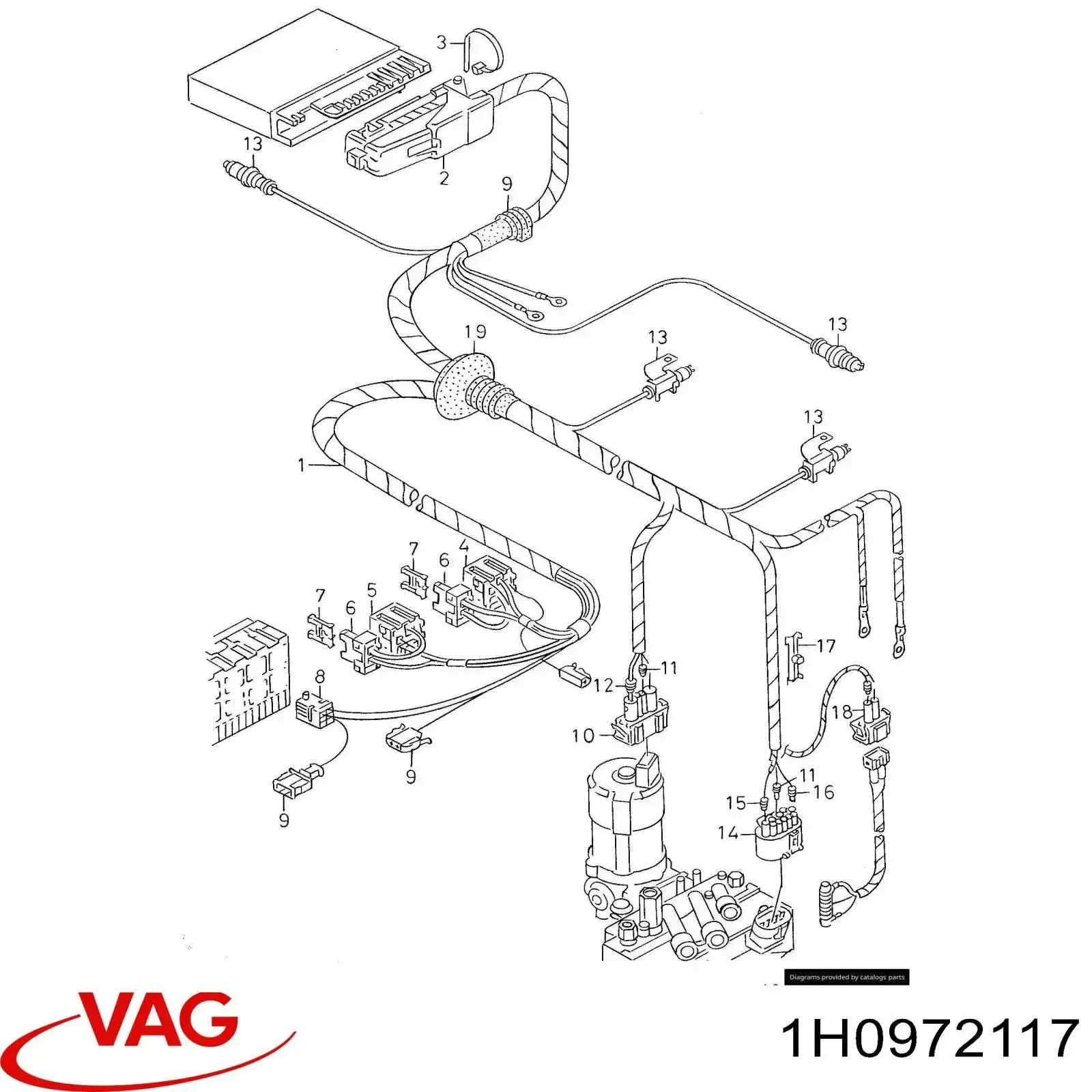  VAG 1H0972117 ціна, від 29.98 USD