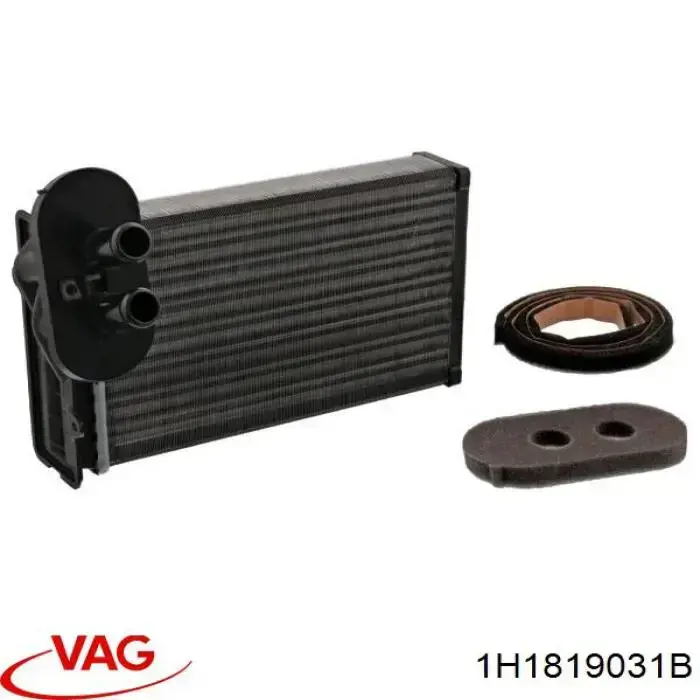 Радіатор обігрівача VAG 1H1819031B