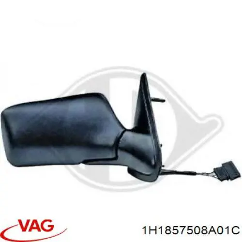 Купити 1H1857508A01C VAG Корпус дзеркала заднього виду, правий