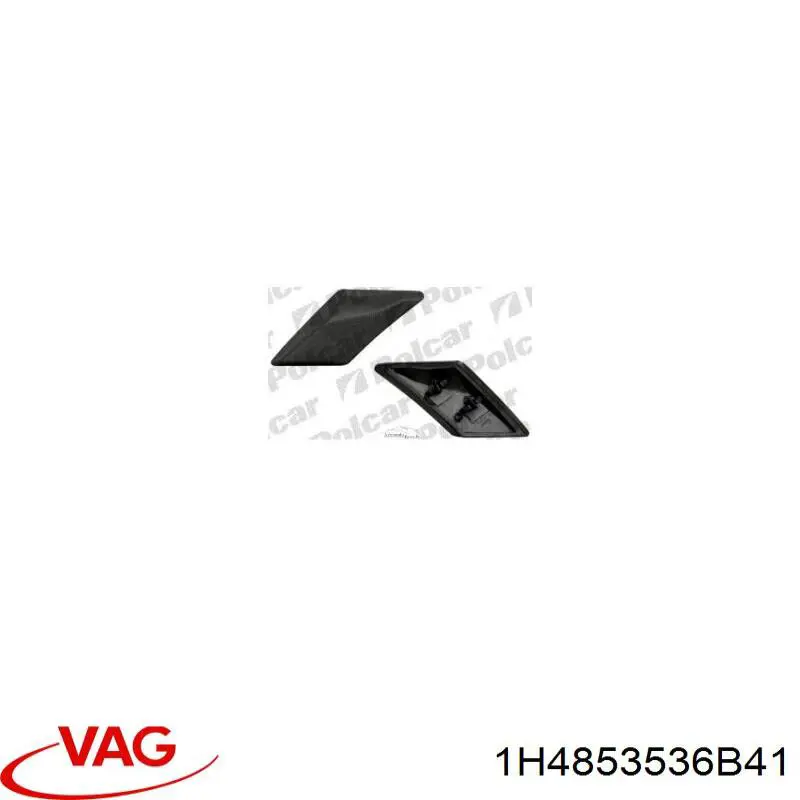 Молдинг заднього правого крила 1H4853536 VAG