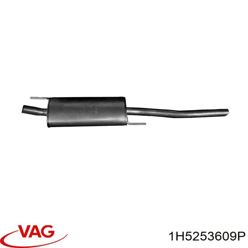 Вихлопна труба VAG 1H5253609P ціна, від 52.29 USD