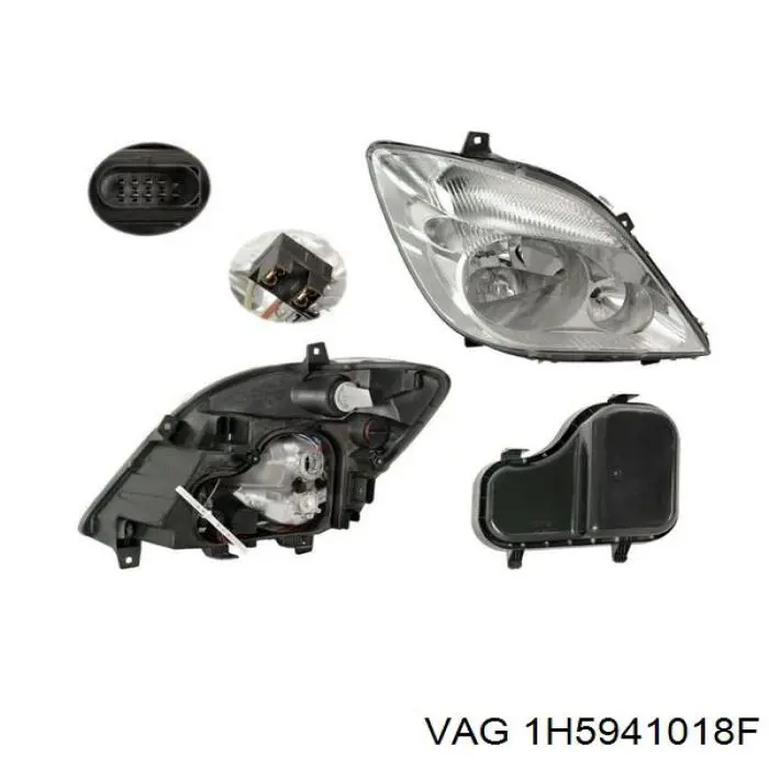 Купити 1H5941018F VAG Права блок фара