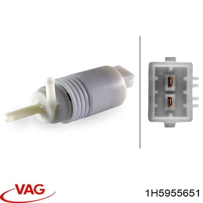 Моторчик омивача переднього скла VAG 1H5955651 ціна, від 4.77 USD